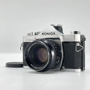 [Exc+4] Konica Autoreflex T3 Silver SLR 35mm Film Camera AR 50mm F1.7 Lens JAPAN - Picture 1 of 22