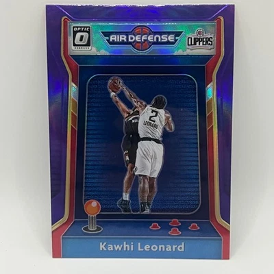 2020-21 Panini Donruss Optic Air Defense Purple Prizm Kawhi Leonard #4 LAC - Image 1 of 2