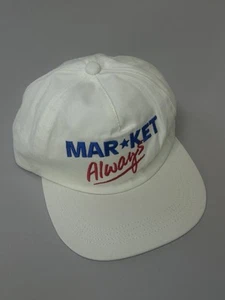 Market Studios Have A Nice Day weiße Mütze mit Druckknopflasche Walmart Chinatown neu ohne Etikett - Bild 1 von 4