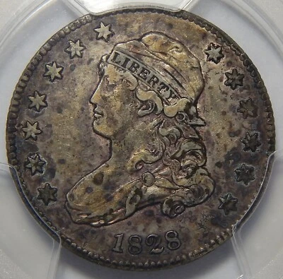 1828 PCGS XF40 CAPPED BUST QUARTER - Image 1 of 4