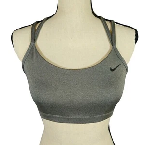 Nike Sports Bra, Heather Grey, Medium - Picture 1 of 11
