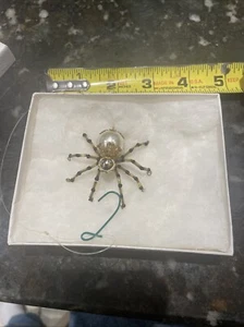 Vintage Steampunk Beaded Christmas Spider Ornament - Picture 1 of 3