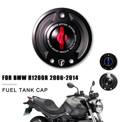 Tapa del tanque de gasolina Cubierta del tanque de combustible CNC para BMW R1200GS 2010-2012 R1200R 2006-2014 Foto 1 de 4
