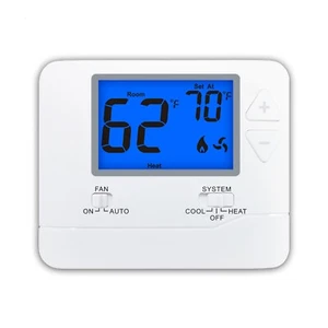 Non-Programmable Wired Thermostat Temperaute Calibration Heating Cooling - Picture 1 of 14