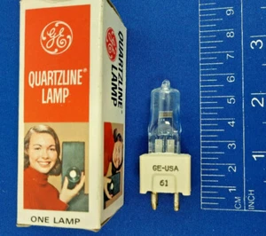 GE DZE/FDS 24V 150W QUARTZLINE PROJECTOR LAMP BULB VINTAGE DZE FDS - Picture 1 of 3