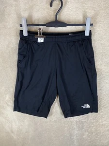 The North Face Drawstring Shorts Size 150 Kids Black Logo Activewear - Picture 1 of 11