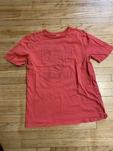 Gap Boy 10/12 Short Sleeve T-shirt Color Pink 100% Cotton - Picture 1 of 6