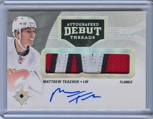 2016-17 Ultimate Collection Debut Threads Matthew Tkachuk Rookie Patch Auto /99