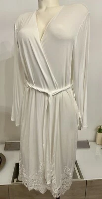 Coemi Modal & Lace Robe size UK L/XL Cream BNWT RRP £139 - Image 1 of 3