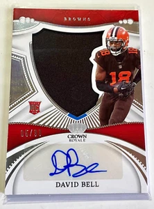 Browns David Bell 2022 Panini Crown Royale Silhouette Auto Jersey RC #05/99 - Bild 1 von 1