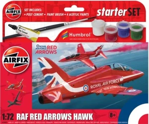 RAF RED ARROWS HAWK DISPLAY JET-AIRFIX MODEL KIT - 1:72 SCALE SET INC PAINT ETC. - Bild 1 von 3