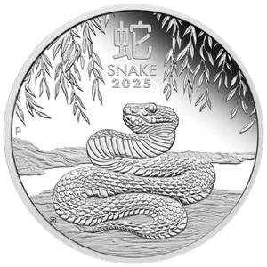 2025 Australia Lunar Series III Year of the Snake 1/2 oz Silver Proof Coin - Picture 1 of 5