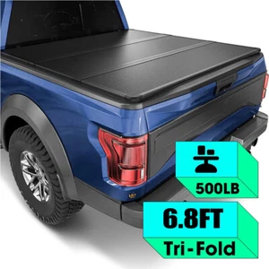 New 6.6FT Hard Tri-Fold Tonneau Cover Truck Bed for 1999-24 F250 F350 SuperDuty - Picture 1 of 12