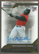 2009 TRISTAR Prospects Plus Autographs Gold #18 Jared Mitchell /50 Auto