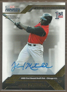 2009 TRISTAR Prospects Plus Autographs Gold #18 Jared Mitchell /50 Auto