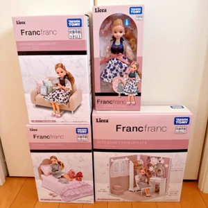 Takara Tomy Licca-chan Francfranc Limited 4-piece set of 4 doll House NEW - Picture 1 of 1