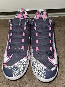 RARE Nike Alpha Huarache Elite 4 Low "Mother's Day" Flowers Mens 11 FD5514-002 - Picture 1 of 10