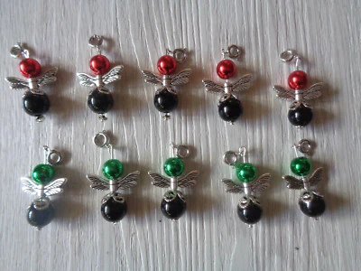 10 Schutz-Engelanhänger/Charm aus Perlen gemischt  - Bild 1 von 2