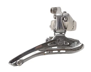 Campagnolo Record 2x 10 Speed Road Bike Front Derailleur SILVER 35mm Clamp-On - Picture 1 of 4