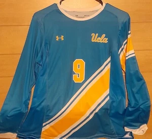 Under Armour HeatGear UCLA Bruins Womens Soccer Jersey #9 Size Medium Blue Nwt - Picture 1 of 7