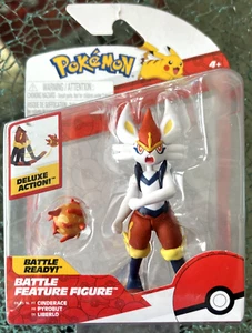 2023 Pokemon CINDERACE Battle Feature Figure w/ Deluxe Action Battle Ready New - Picture 1 of 2