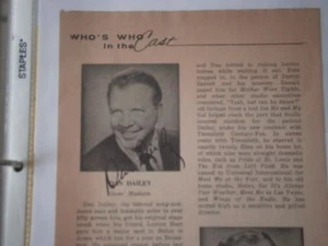 DAN DAILEY SIGNIERTES GUSSBLATT AUF BROADWAY "DAS SELTSAME PAAR" - 1966 - Bild 1 von 1