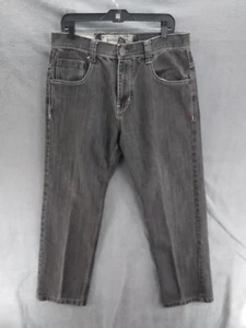 Southpole Premium Jeans Herren 34x28,5 schwarz gerades Bein Retro bestickt Taschen - Bild 1 von 13