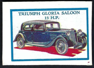THOMSON - MOTOR CARS - TRIUMPH GLORIA SALOON 13 HP - Picture 1 of 2
