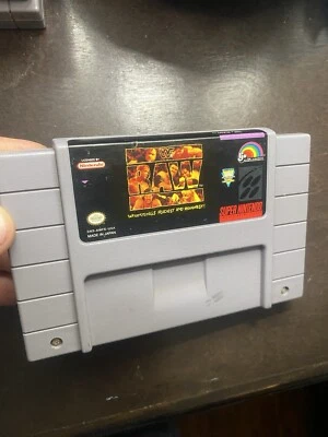 WWF Raw - Super Nintendo, SNES 1994 Vintage Nintendo Game CARTRIDGE ONLY - Image 1 of 4