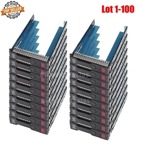 Lot plateau caddy disque dur 3,5" 651314-001 pour G8 G9 Gen8 651320-001 DL360 DL380 - Photo 1/9