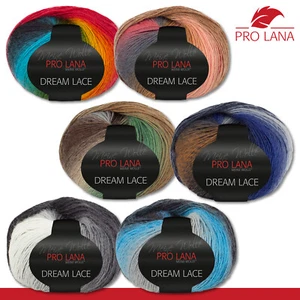 Pro Lana 3 X 50 G Dream Lace Filato Gradiente Morbido Lana 6 Colori - Foto 1 di 13