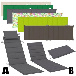 SunGarden Liege Auflagen Sonnenliege 200 cm Polster Auflage Gartenliege Kissen