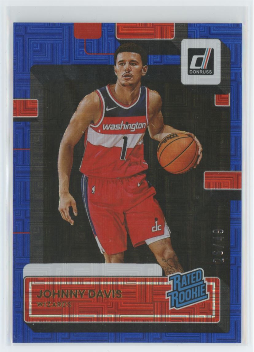 2022-23 Donruss Choice Blue Rated Rookie Johnny Davis 26/49 #210