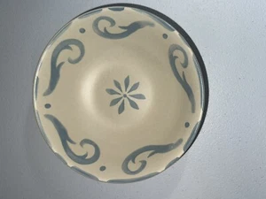 1 BAUM Brothers Lagos Pasta Salad Cereal Bowl 8" Cream With Blue Floral Pattern - Picture 1 of 5