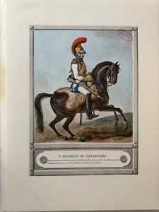 Gravur Armee Napoleonischen " 1er Regiment Der Carabinieri - Schneeanzug Weiß " - Bild 1 von 1