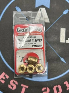Great Planes. GPMQ3368 1/4-20 Brass Threaded Inserts - Picture 1 of 1