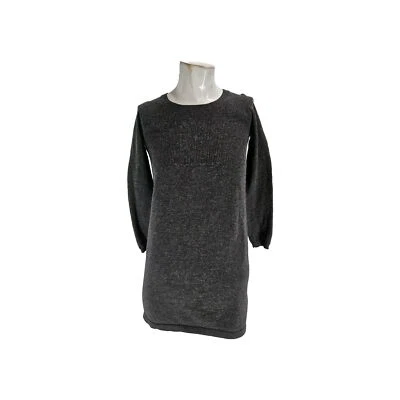 Theory Women's Sweater Small Charcoal Wool Knit Isamar B Noble Dress - Image 1 of 4