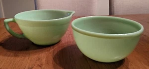 Set Of 2 Vintage Jadeite Mixing Bowls - Picture 1 of 6