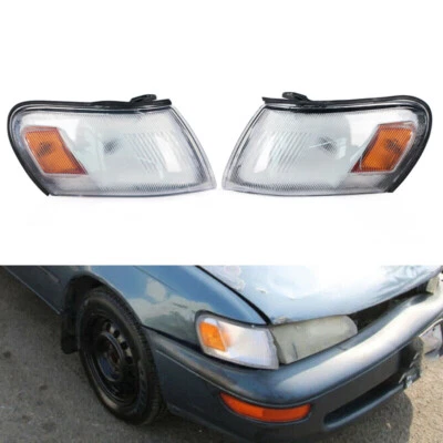 Par de luces de esquina de señal de giro de estacionamiento para Toyota Corolla 1993-1997 Foto 1 de 4