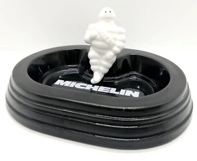 Cenicero Michelin Hombre Bibendum Cerámica Color Negro Estuche Accesorio Sin Usar Foto 1 de 4