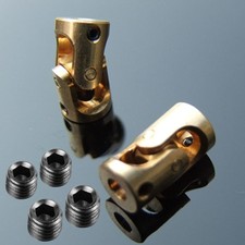 2pcs Brass Universal Joint Coupling Coupler 3mm to 3mm For RC Model Car Boat