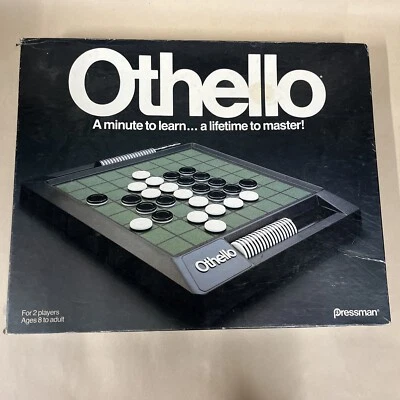 Vintage OTHELLO BOARD GAME 1990 Pressman COMPLETE in Box Original Instructions - Image 1 of 4