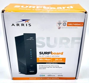 Arris Surfboard DOCSIS 3.0 AC2350 WiFi 5 960 Mbps Cable Modem - Black - Picture 1 of 12