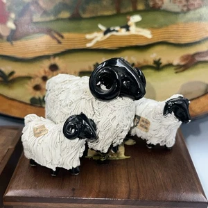 SCOTTISH Avienmore POTTERY Scotland Lamb Sheep Set Of 3 Figurine “As Is” - Picture 1 of 15