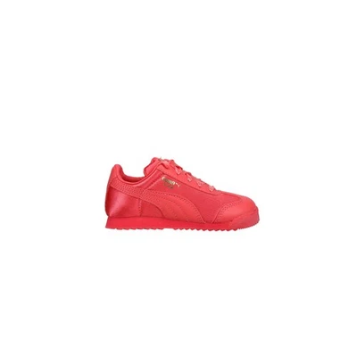 Zapatillas informales rosas con cordones de satén para niñas pequeñas PUMA Roma 365095-01 Foto 1 de 4