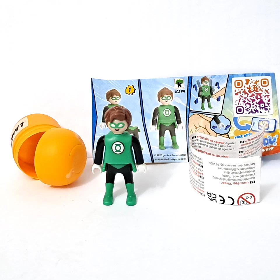 LANTERNAVERDE - KINDER SORPRESA MAXI - PLAYMOBIL - DC COMIX [VB] - Immagine 1 di 1