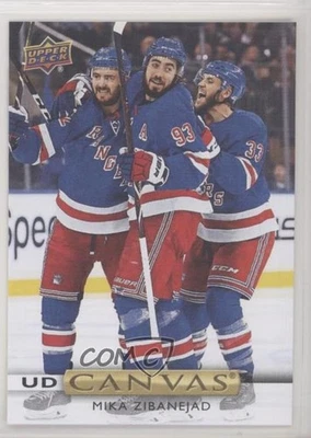 2019-20 Upper Deck UD Canvas Mika Zibanejad #C39 - Image 1 of 2