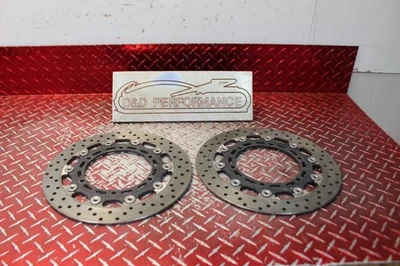 YAMAHA YZF R6 1999-2002 OEM ROTORES DE FRENO DELANTEROS RECTOS DND Foto 1 de 4