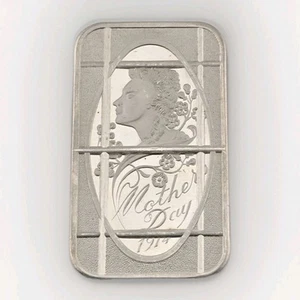 1974 Mother's Day Canceled Madison Mint 1oz .999 Silver Bar Mintage 10 Very Rare - Picture 1 of 3