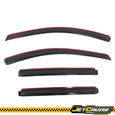 Se adapta a viseras de ventana en canal GMC Terrain 18-24 acrílico lluvia protector solar deflector Foto 1 de 4